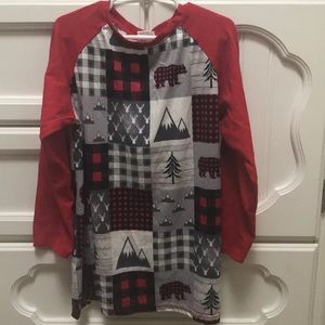 Boys Long Sleeve Christmas Tee